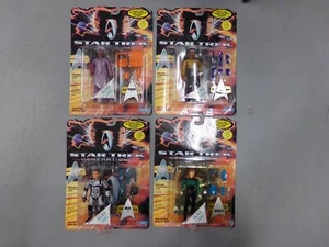 Lot of 4 Star Trek Generations Action Figures James Kirk-Beverly Crusher-Geordi - Picture 1 of 3