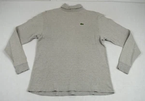 Lacoste Shirt VTG Lacoste Club Turtleneck Size M 80s Gray Green Croc Made USA - Picture 1 of 10