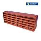5 x Terracotta Interlocking Air Brick Vents 9" x 3" Grille Air Flow Ventilation