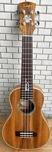 Solid Acacia Koa concert Ukulele satin polished cat inlaid UKC198 - Picture 1 of 13