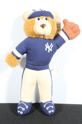Vintage 1992 Good Stuff Sports Stuff 10" New York Yankees Bear Plush Doll Cover