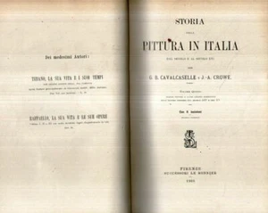 @C7 Storia della pittura in Italia V-5-quinto Cavalvaselle-Crowe Le Monnier 190 - Picture 1 of 2