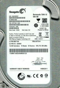 Seagate 9YP142-543 500-GB 7.2K RPM 6.0Gbps SATA 3.5" LFF Hard Drive ST3500413AS - Picture 1 of 1