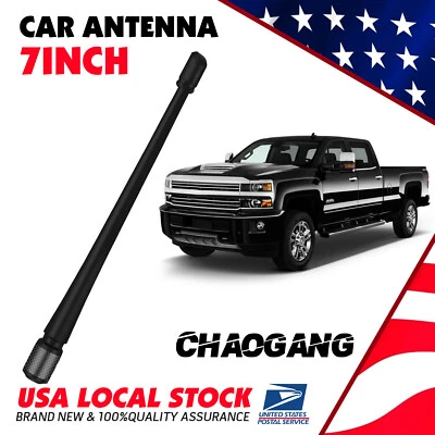 Mástil de antena a prueba de lavado de autos negro de 7" FM/AM para Ford F-150 2010-2022 Foto 1 de 4