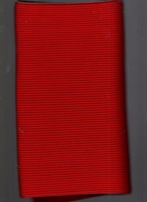 2/3 yard Heavy Ribbing Red 100% Nylon 23" wide - Image 1 of 4