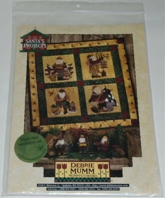 Mumm's The Word "Santa's Projects" #15058 Wall Quilt Pattern by Debbie Mumm 1999 - Image 1 of 4