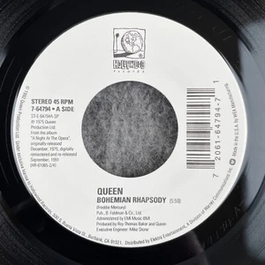 QUEEN Bohemian Rhapsody / The Show Must Go On 45 Hollywood 7-64794 NEW UNPLAYED - Picture 1 of 4