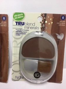 2 X Base mineral prensada CoverGirl Trublend minerales arena suave #6 SELLADA. - Imagen 1 de 4