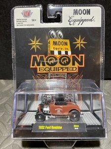 1/64 M2 MIJO EXCLUSIVES 1932 FORD ROADSTER BROWN MOON EQUIPPED MOONEYES - Picture 1 of 2