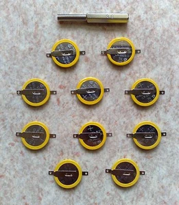10 Piles de rechange CR2025 + Gamebit - Pokemon Or, Argent, Cristal - Game Boy - Imagen 1 de 1