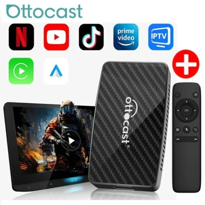 OTTOCAST Play2Video Aibox Wireless CarPlay Multimedia Adapter 5APP Netflix+YT+TK - Bild 1 von 4