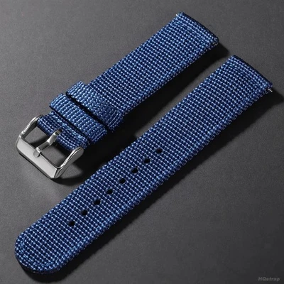 Canvas Quick Release Watch Band 18 20 22mm Military Fabric Watch Strap - Image 1 of 4