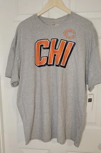 NFL Team Apparel Chicago Bears T-Shirt Gray Graphic Print Men’s 2 XL NWT - Picture 1 of 4