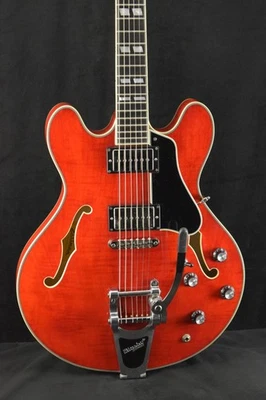 Eastman T486B-RD Thinline Bigsby Rojo Truetone Brillo Foto 1 de 4
