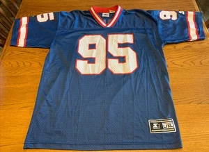 Vintage 1990er Gr. L/XL Buffalo Bills Bryce Paup 95 Starter blau NFL Trikot 2047 - Bild 1 von 9
