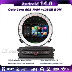 6+128GB 8-Kern Android 14 CarPlay Autoradio GPS DAB+IPS Navi BMW Mini Cooper R56 - Bild 1 von 19