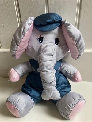 Puffalump Sailor Elephant prensa de pelúcia de náilon Potpourri 1987, 12,5" - Imagem 1 de 4
