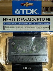 TDK Audi Cassette Head Demagnetizer HD-30 Factory Sealed NOS - Picture 1 of 4