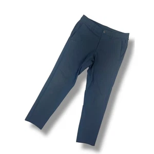 LULULEMON 'Commission Slim Fit Warpstreme' Mens Chino Pants 33/30 Dark Gray ABC - Picture 1 of 14