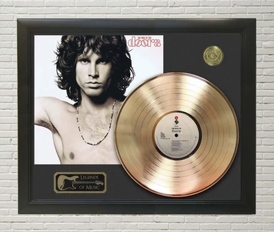 Expositor de discos Jim Morrison lo mejor de oro o platino enmarcado Foto 1 de 4