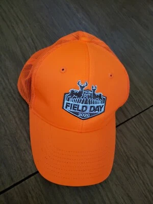 Запас + поле сетки пламени оранжевый поле день 2020 охоты шляпа крышка регулируемый VGC  - Изображение 1 из 4