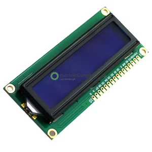 1602 16x2 caracteres módulo de pantalla LCD HD44780 controlador azul luz negra NUEVO - Imagen 1 de 4