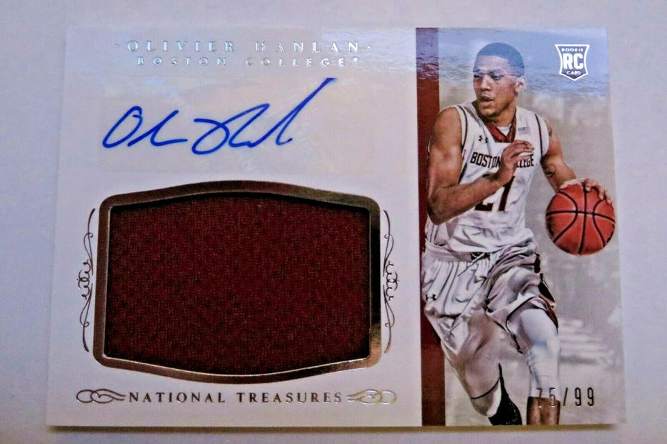2015 National Treasures Multisport Signatures Olivier Hanlan Auto Card 75/99 - Image 1 of 3