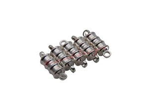 5 Pcs - 15mm Silver Plated Strong Magnetic Clasps Craft Findings Necklace G213 - Picture 1 of 1