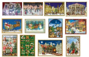Fabulous unusual Advent calendar cards traditional german design - Picture 1 of 13