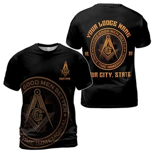 Personalized Making Good Men Better Masonic Lodge Men's T-Shirt S-5XL - Picture 1 of 4