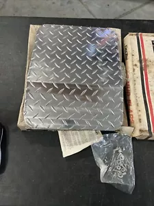 Vintage NOS Pair Dee Zee No3800 Brite Tread Aluminum Mud Flaps for 72-84 Dodge - Picture 1 of 8
