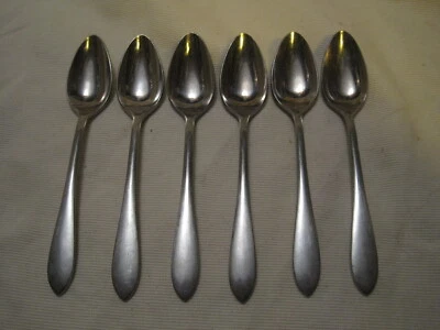 6 cucharas Demitasse Silhouette de acero inoxidable Japón SST4 satinadas de 5 1/4" Foto 1 de 4