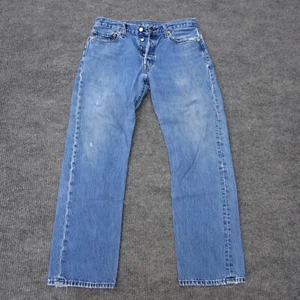 Levi's 501 Original Fit Button Fly Men's Jean 34x32 (34x31) Distressed - Picture 1 of 18