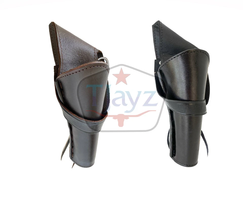 TJAYZ CALIBRE 22 Dibujo Cruzado Estuche Cuero Liso Revólver Funda Pistola Pistola SASS Foto 1 de 1