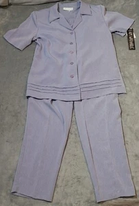 Pride & Joy Pant Suit Women's 12 Purple Polyester 2 Piece Set Blazer & Pants - Picture 1 of 12