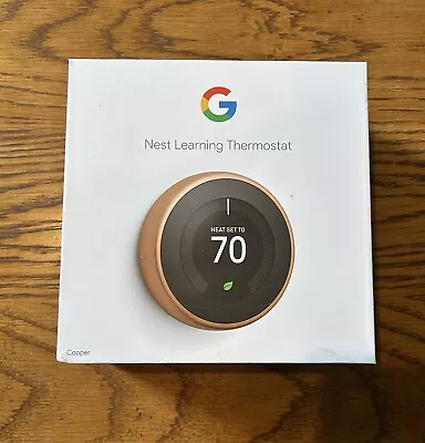 Nest 3rd Generation T3021US Learning Copper Programmable Thermostat - Image 1 of 4
