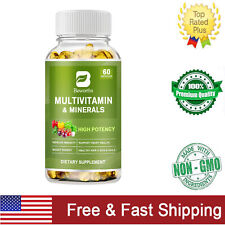 60 Capsules Multi Vitamin A3,C,D3,E,K2,B1,B2,B3,B6,B12 Capsules For Daily Supply