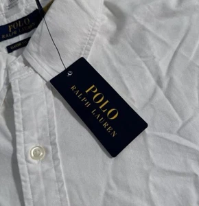 NEW Polo Ralph Lauren Men's 2XL Classic Fit Oxford Solid White Long Sleeve Shirt - Picture 1 of 12