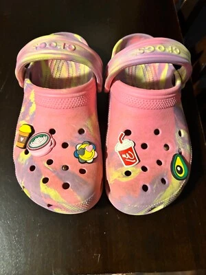 Zuecos Crocs Zapatos Niñas Jóvenes 4 Clásicos Mármol Sin Cordones 207464 Foto 1 de 3