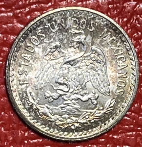 Moneda Mundial Plata Tonificada 1914 México 10 Centavos GEM Monster Álbum Tonificado Objetivo - Imagen 1 de 8