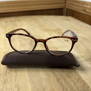 Reading Glasses - Bulk 5 Pairs Color Tortoise +1.00 Magnification Strength - Picture 1 of 3