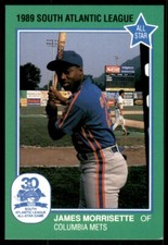 1989 Grand Slam South Atlantic League All-Stars James Morrisette Columbia Mets
