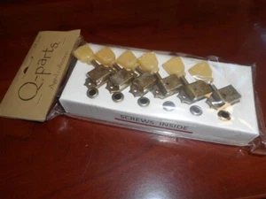 NEW - Q-Parts Aged Collection '58 LP Style 3x3 Tuning Keys - DISTRESSED NICKEL - Picture 1 of 1