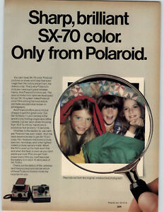 1978 PAPER AD SX-70 Kolorowy Polaroid Dzwonek do aparatu i Howell 8MM Film Minolta Kodak