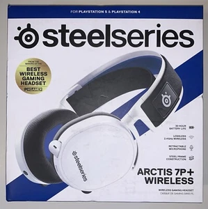 SteelSeries Arctis 7P Plus Wireless Over-Ear Gaming Headset White, New & Sealed - Picture 1 of 4