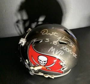 DB CB Safety MVP SUPER BOWL Dexter Jackson HANDSIGNIERT Minihelm Schrift - Bild 1 von 9