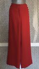 Artigiano  Wide Leg  Red Fully Lined Trousers Size 12