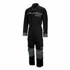 Tungsten Ladies Heavy Workwear Coverall in Black/Grey BG Extra Large- 32&quot; leg