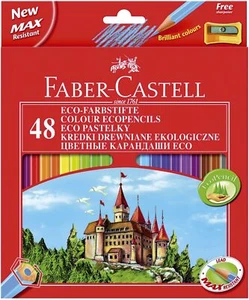 Faber-Castell 120148 Zamek w kredkach - 48 kolorów, sześciokątne, kartonowe etui - Zdjęcie 1 z 1