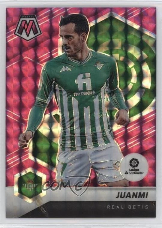 2021-22 Panini Mosaic La Liga Pink Mosaic Prizm /25 Juanmi #78 - Image 1 of 2